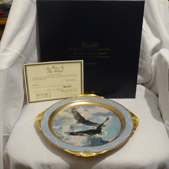 Fountainhead Collector Plate As Free As The Wind Eagle Mario Fernandez #/3633 - Picture 2 of 10